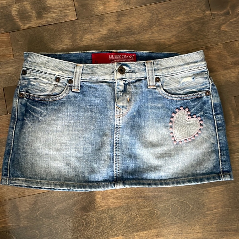 Guess mini jean skirt